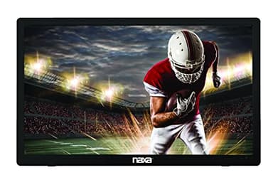 Naxa Electronics NT-1600 Portable 16-inch TV and Digital Multimedia Player with Built-in ATSC Tuner for Over-The-Air HD TV, USB Support, Rechargeable Lithium Battery, AC Power, and DC Car Cord, Black - Image 1