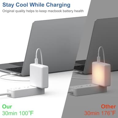 10FT Mac Book Pro Air Charger, [MFi Certified] 118W 96W 87W 61W USB C Fast Power Adapter with Long Type C Charging Cable, Compatible with MacBook Air Pro and All USB-C Devices - Image 4