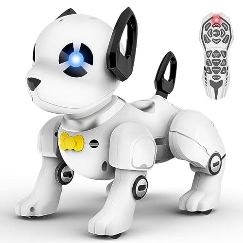 Remote Control Robot Dog Toy, RC Dog Programmable Smart Interactive Robotic Pets, RC Stunt Robot Toys Deg Imitates Animals Music Dancing Handstand Push-up Follow Functions for Boys Girls Toy - Image 1