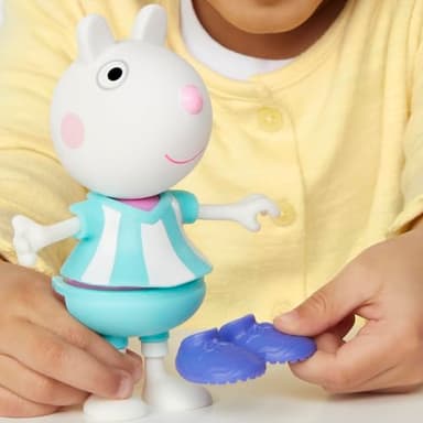 Peppa Pig Suzy Sheep-Up Figure with 6 Easy-On Fashion Accessories, 6-Inch Doll, Preschool Toys for Girls and Boys 3 and Up - Image 6
