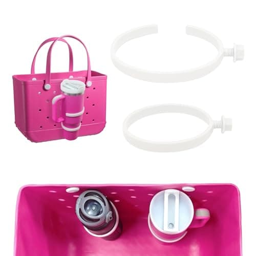 2 Pcs Cup Holder for Bogg Bag, 30oz and 40oz Water Bottle Accessories, Compatible with Bogg Bags and Simply Southern Totes - Image 1
