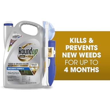 Roundup Dual Action Weed & Grass Killer Plus 4 Month Preventer with Sure Shot Wand, 1 gal. - Image 3