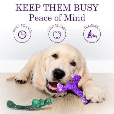 Frienhund Aggressive Chewers Dog Chew Toys - 2 Pack Tough Dog Toys for Aggressive Chewers Large Breed, Indestructible Dogs Toy for Gift, Interactive to Keep Them Busy - Image 3
