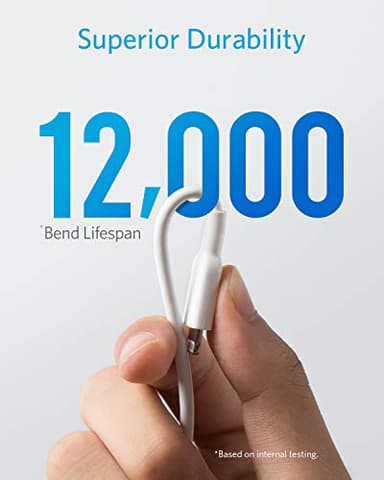 Anker Powerline II Lightning Cable, [6ft MFi Certified] USB Charging/Sync Lightning Cord Compatible with iPhone SE 11 11 Pro 11 Pro Max Xs MAX XR X 8 7 6S 6 5, iPad and More - Image 3