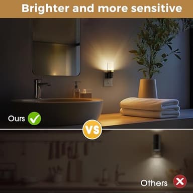 L LOHAS LED Night Light, Dimmable Night Lights Plug into Wall, Automatic Night Lights Plug in with Auto Light Sensor, Adjustable Brightness 3000K LED Night Light, for Bedroom Hallway Home Decor - Image 5