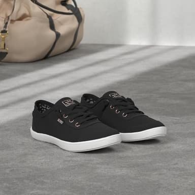 Skechers Women's Bobs B Cute Sneaker – Memory Foam, Flexible Outsole, Lightweight Vegan Shoes, Black, 7 Wide - Image 5