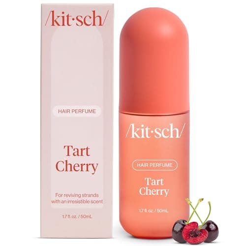 Kitsch Hair Perfume for Women - Tart Cherry | Clean, Deodorizing & Patented Odor-Eliminating Technology Hair Spray & Body Mist - Freshen Hair, Body & Pillows - Fruity Gourmand Scent & Vanilla - 50mL - Image 1