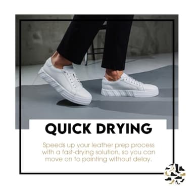 Shoe Clinic Leather Deglazer | Prepares Leather for Paint | Removes Dirt, Oils, and Finishes from Shoes, Boots, Sneakers, and Accessories | Quick-Drying (50 ml / 1.7 oz) - Image 7