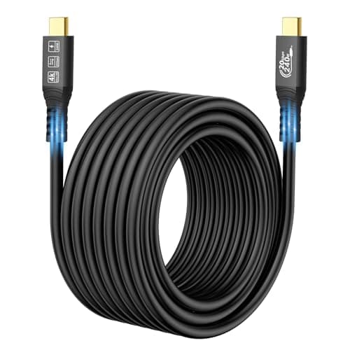 CABLEDECONN USB C Extension Cable 240W/20Gbps 5M 16.5FT, USB C 3.2 Gen2 48V/5A PD3.1, 4K@60Hz Video Output Cord, USB Male to Male Connection Suport Thunderbolt 3 - Image 1