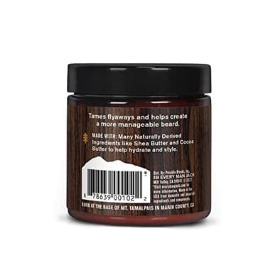 Every Man Jack Beard Butter- Subtle Sandalwood Fragrance - Hydrates and Styles Dry, Unruly Beards While Relieving Itch - Naturally Derived with Shea Butter and Coconut Oil - 4-ounce (2 Pack) - Image 9