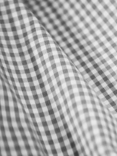 Van Heusen Men's Regular Fit Gingham Button Down Collar Dress Shirt, Periwinkle, 15.5"-16" Neck 33"-34" Sleeve - Image 7