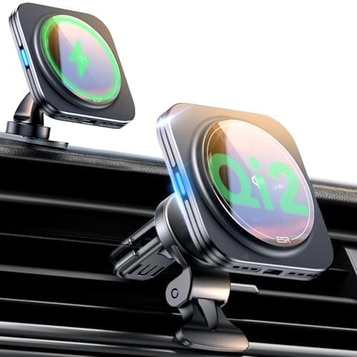 ESR for Qi2 15W MagSafe Car Mount Charger, Qi2-Certified MagSafe Car Charger, Air Vent/Dashboard Magnetic Wireless Phone Holder Mount for iPhone 17/16/15/14/13/12, Galaxy S25, Pixel 10, Fast Charging - Image 1