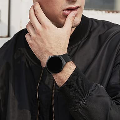 Amzpas Metal Band Compatible with Google Pixel Watch Bands for Women Men, Stainless Steel Mesh Loop Adjustable Wristband Replacement Strap for Google Pixel Watch 1/2 / 3 41mm Band (Black) - Image 6