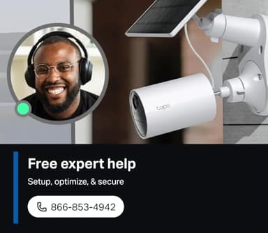 TP-Link 𝗧𝗮𝗽𝗼 SolarCam C402 Kit, Outdoor Battery Camera w/Solar Panel Base, Wireless, 1080P, Free Person/Vehicle Detection, SD/Cloud Storage, Color Night Vision, No Hub Needed, Works w/Alexa - Image 9