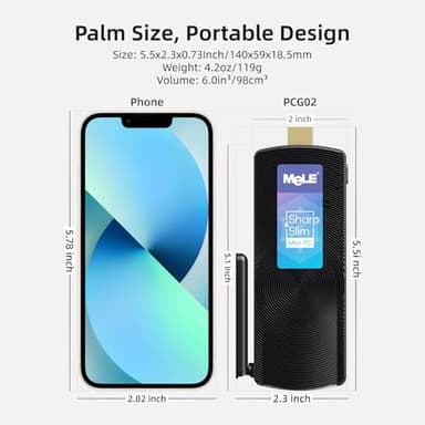 MeLE PCG02 Fanless Mini PC Stick, Celeron J4125 8GB 128GB Micro Desktop Computer, Support Auto Power on, Wi-Fi5 Gigabit Ethernet, BT4.2 on Business, Office, Industrial, Home, Only a Few Items Left - Image 3