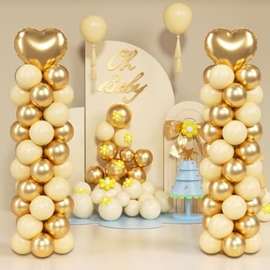 Toosci 2025 Upgraded Balloon Column Stand Kit, 7 Feet Height Adjustable Balloon Tower Pillar with Reusable Metal Telescopic Design for Graduation, Wedding, Baby Shower, Birthday Party Decoration - Image 8