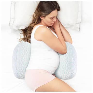 Safotad Pregnancy Pillows for Sleeping, Portable Maternity Pillow with Cooling Removable Cover, Adjustable Travel Wedge Pillow for Side Sleeper, Back, Belly & Hip Support, Multi-Use for Pregnant Women - Image 1