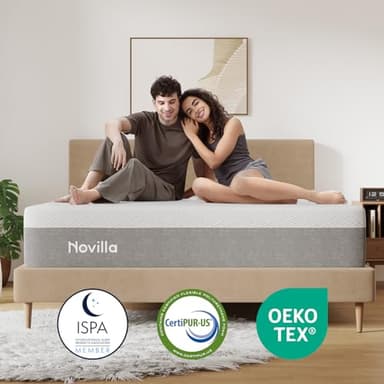 Novilla Full Size Mattress, 10 inch Full Gel Memory Foam Mattress for Cool Night & Pressure Relief, Medium Firm in a Box, Bliss - Image 6