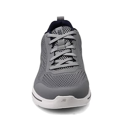 Skechers Men's Gowalk Arch Fit-Athletic Workout Walking Shoe with Air Cooled Foam Sneaker, Grey/Navy, 12 X-Wide - Image 5