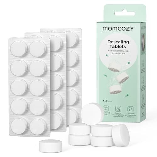 Momcozy Official Descaling Tablets, Compatible KleanPal Pro Baby Bottle Washer, Descaler for Milk & Limescale Removal, 30 Count - Image 1
