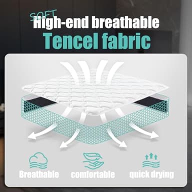 Soxgim King Mattress 12 inch King Size Mattress 80"*76"*12" Healthy Material Soft Comfortable Breathable Four-Sided Reinforcement Quiet Easy to Clean Vacuum Packed King - Image 4