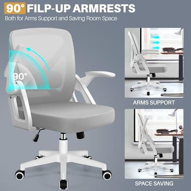 FelixKing Office Chair - Ergonomic Desk Chair with Wheels and Lumbar Support - Image 4