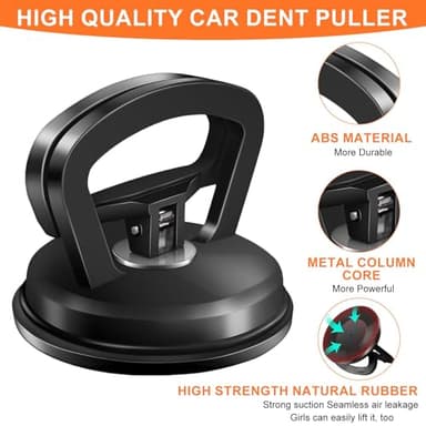 Auronp Dent Puller,Car Dent Puller,3 Pack Handle Lifter,Powerful Car Dent Remover,Suction Cup Dent Puller and Paintless Dent Repair Kit for Car Body Dent 5.4in - Image 2