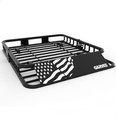 GarveeLife 46" x 36" Universal Roof Rack Carrier Basket, 200 Lbs Capacity Rooftop Cargo Rack, Car Top Luggage Holder Basket Heavy Duty for SUVs, Trucks, Vehicles - Image 1