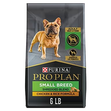 Purina Pro Plan Small Breed Dog Food With Probiotics for Dogs, Shredded Blend Chicken & Rice Formula - 6 lb. Bag - Image 1