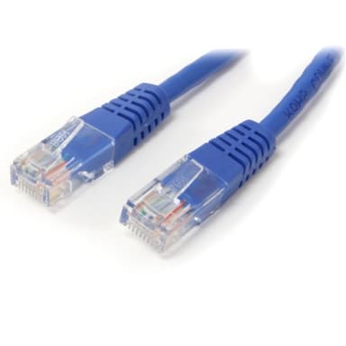 StarTech.com 100 ft Cat5e Patch Cable with Molded RJ45 Connectors - Blue - Cat5e Ethernet Patch Cable - 100ft UTP Cat 5e Patch Cord (M45PATCH100B) - Image 1