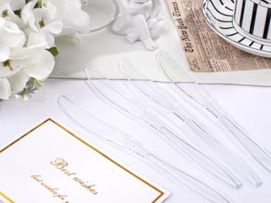 Liacere 360PCS Clear Plastic Knives Disposable - Heavy DutyBPA-Free - Heat Resistant, Solid and Durable Disposable Knives Bulk, Premium Plastic Knives Heavy Duty for Party Supply - Image 5