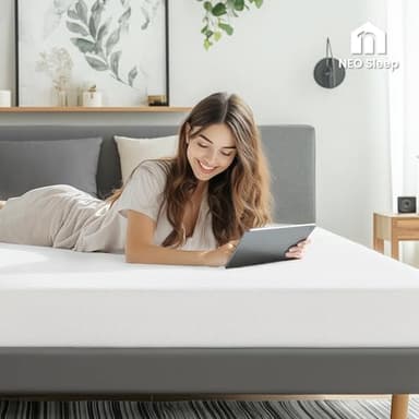 Neo Sleep 8 Inch Full Cooling Gel Memory Foam Mattress Medium Firm CertiPUR-US Certified Foam, Mattress in a Box Enhanced Pressure Relief Removable Soft Cover No Fiberglass (Full, 8 in) - Image 7