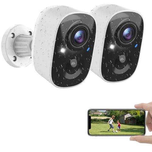 MaxiViz 2K Security Cameras Wireless Outdoor, Battery Powered WiFi Cameras for Home Security Indoor with AI Motion Detection, Color Night Vision, 2-Way Talk, IP66, SD/Cloud Storage, 2 Pack - Image 1