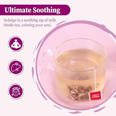 FullChea - Milk Thistle Tea Bags, 40 Teabags, 3g/Bag - Natural Milk Thistle Seed - Image 4