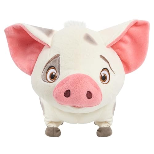 Disney Princess Moana Walk & Snort Pua Plush, Sounds, Movement, Stuffed Animal, Pig, Kids Toys for Ages 3 Up by Just Play - Image 1