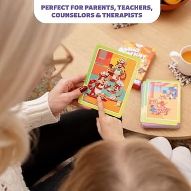 Who What Why Conversation Cards for Kids – Learning Materials for Social Skills, Emotional Intelligence & Critical Thinking – Speech Therapy Resources, Articulation & Sequencing Card Game, Ages 4+ - Image 5