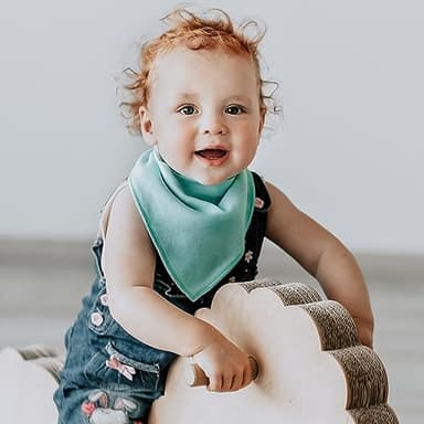 Baby Bandana Drool Bibs for Girls,Super Absorbent Triangle Baby Bibs for Drooling and Teething,100% Cotton Soft for Infant,Newborn 12Pack - Image 7