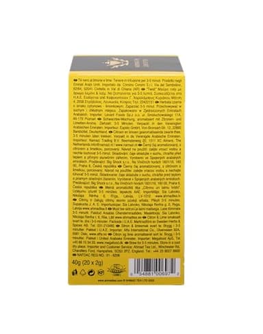 Ahmad Teas - Lemon & Lime Black Tea 1.4oz - 20 Tea Bags - Image 3
