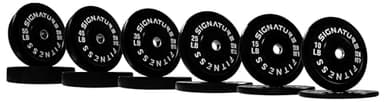 Fitvids 2" Olympic Bumper Plate Weight Plates with Steel Hub, 45LB, Pair - Image 5