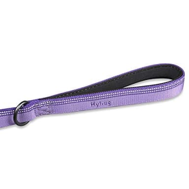 Hyhug Pets 3M Reflective Safe 6 FT Dog Leash - Fashion and Sturdy Jacquard Weave Nylon Lead for Giant Large Medium Dogs Walking, Jogging,Camping and Training. (6 FT, Ultra Violet) - Image 4