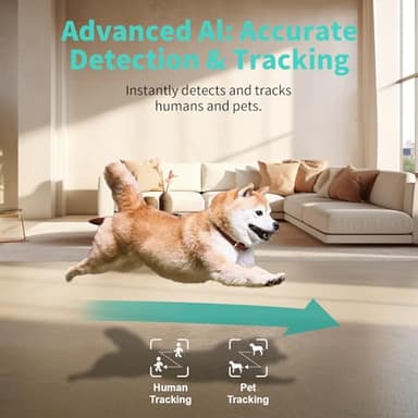 Indoor Camera, 3K HD Indoor Security Camera, 360° Pan/Tilt Pet Camera, 2-Way Audio, Siren, Night Vision, Baby/Pet Monitor with Phone App 2.4G and 5G WiFi, Compatible Alexa and Google Assistant - Image 7