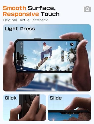 SUPCASE for iPhone 16 Pro Max Case with Camera Control Capture Button (Unicorn Beetle Mag), [Compatible with MagSafe] [Military-Grade Protection] Slim Clear Magnetic Phone Case (Black) - Image 4