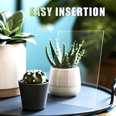 xydstay 6pack 8.5x11 Acrylic, L Shape Clear Plastic, Menu Holder, Unbreakable Table sign holder for Restaurant, Office, School, Store and Home Use - Image 4