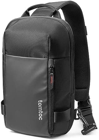 tomtoc 5L Compact Sling Backpack for Men Women, Lightweight Crossbody Shoulder Bag for 11 inch iPad Pro M5/M4, iPad Air M3/M2, 11" iPad A16, Nintendo Switch 2/Rog Xbox Ally X, EDC Daypack - XS Size - Image 2