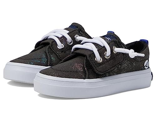 Sperry Kids Footwear Crest Vibe Jr Sneaker, Black, 11 US Unisex Little Kid - Image 1