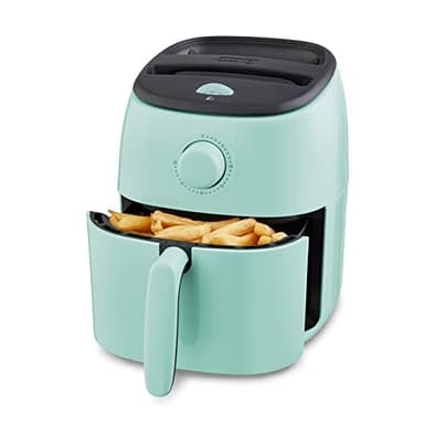 DASH Tasti-Crisp™ Electric Air Fryer Oven, 2.6 Qt., Aqua – Compact Air Fryer for Healthier Food in Minutes, Ideal for Small Spaces - Auto Shut Off, Analog, 1000-Watt - Image 1