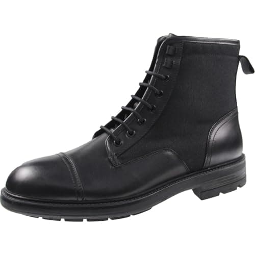 Calvin Klein Men's Domly Boot, Black Leather 001, 8 - Image 1