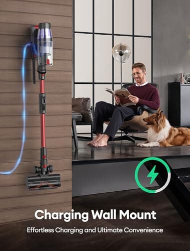 Ultenic Cordless Vacuum Cleaner, 550W/50Kpa, 60Mins Runtime, 180°Bendable Wand, Anti-Tangle Brush, Stick Vacuum Cordless with Charging Dock, Handheld Vacuum for Pet Hair/Carpet/Floor/Car, U16 Flex - Image 9