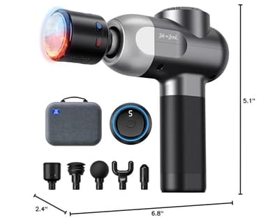 BOB AND BRAD C2 Pro Massage Gun with Heat and Cold Therapy, Mini Massager Gun Deep Tissue, Heated Professional Electric Back Massager for Athletes, Handheld Massager - Image 10