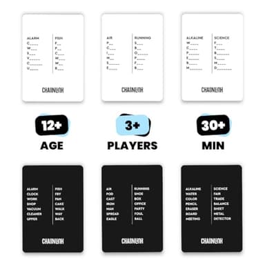 Viral Studios Chainlink - Guess The Sequence Party Game, Fast Paced Word Game for Adults & Kids, 450 Cards Fun Cards for Family Game Nights, Gatherings, & Parties Ages 15 + - Image 4